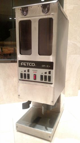 Fetco gr 2.3 dual hopper coffee grinder 3 setting gr2 3 for sale