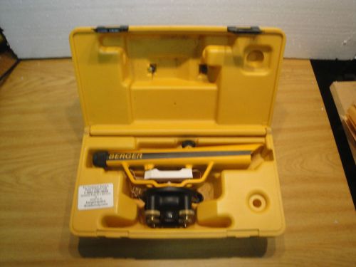Berger Instruments Model 135 Surveying Transit Optical Level in Case USA  3B