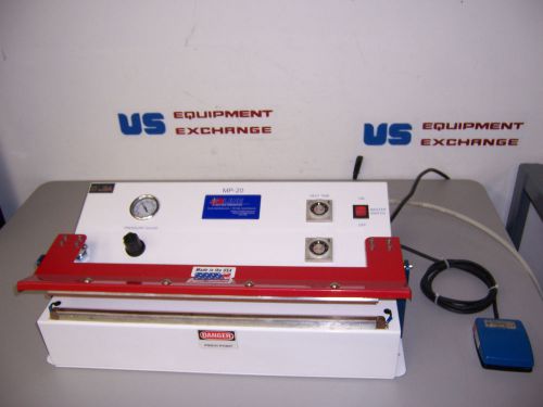 9099 aline mp-20 pouch / bag sealer impulse 20&#034; seal w/ foot switch operation for sale
