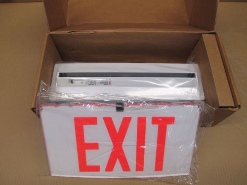 New LED Exit Sign Evenlite Recessed Emergency =Cooper Aquity Lithonia Dual-Lite