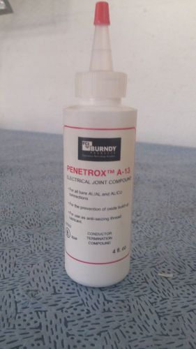 NEW Burndy PENETROX A13 Oxide Inhibiting Electrical Joint Compound 4oz  A13-4