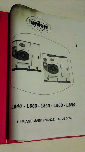 Union L840-L850-L860-L880-L890 Use And Maintenance HandBook