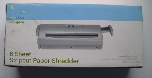TARGET 6 SHEET STRIPCUT PAPER SHREDDER Nos New Old Stock