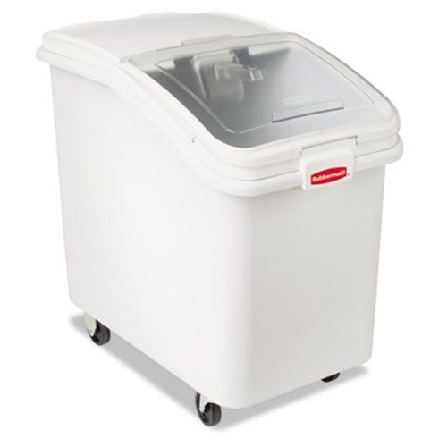 Rubbermaid prosave mobile ingredient bin, 30.86gal, 18w x 29 3/4d x 28h, white for sale