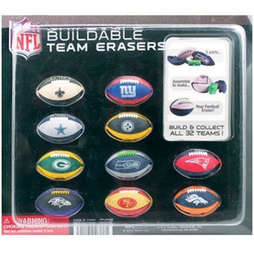 (DISPLAY) for 2&#034; NFL BUILDABLE SPORTS PUZZLE ERASERS FOR BUILDING AND COLLECTING