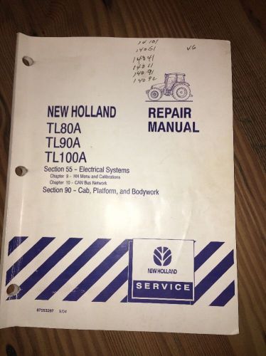 New Holland TL80A TL90A TL100A Repair Manual Section 55-section 90 Only