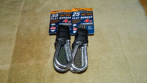 2-CargoLoc  Snap-Hook Flat Bungee Cord New 25&#034; and 35&#034;
