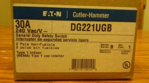 Cutler hammer 240 volt 30 amp disconnect non fuse
