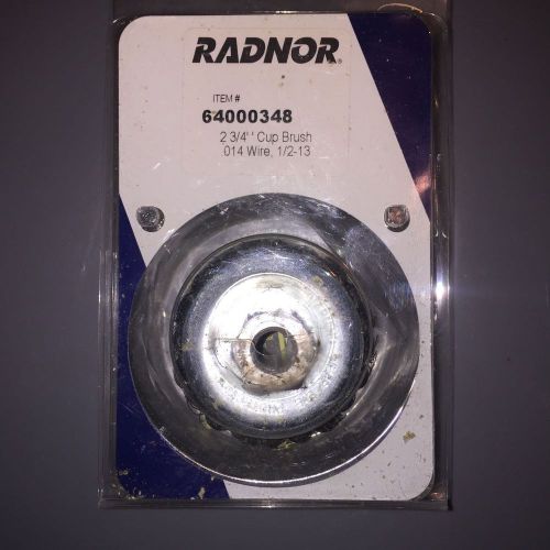 Radnor Carbon Steel Knot Wire Cup Brush For Use On Small Angle Grinders