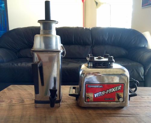 Vitamix Vita-Mixer Maxi-4000 Commercial Blender Stainless Steel All Components