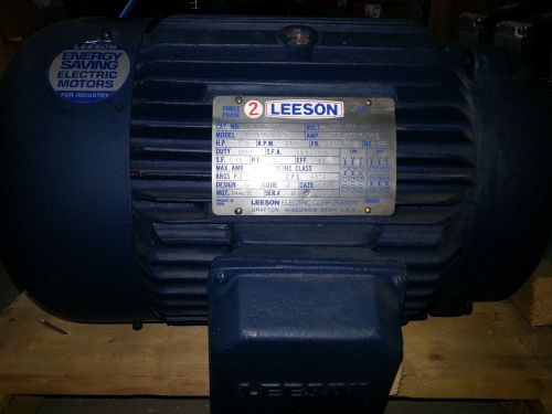 *NEW* Leeson Motor Cat# 151345-60, Mod# N213T34FC42, 7.5hp, 3450rpm, 213TC, 3ph
