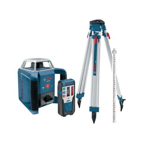 Bosch GRL400HCK Exterior Self-Leveling Rotary Laser Complete Kit with Receiver,