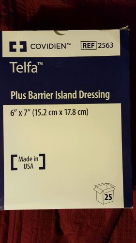 TELFA PLUS Barrier Island Composite Border Dressing 6&#034; x 7&#034; Part 2563 Qty : 25