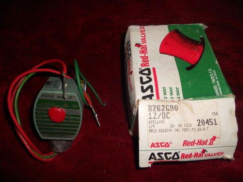 Asco red-hat solenoid / valve air gas water oil steam 2 way 3 way 4 way for sale