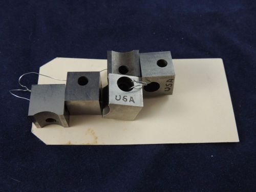 Lot of 5 USA Machine Tool V-Blocks 3/4&#034; x 3/4&#034; x 3/4&#034;
