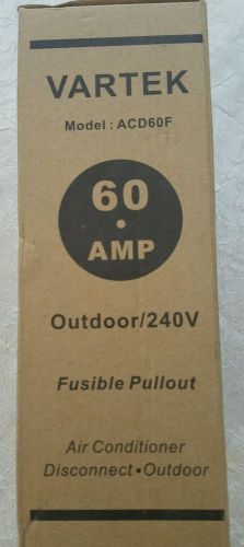 Bussmann 60 Amp Fusible Outdoor Air Conditioning Pullout Disconnect ACD-60F