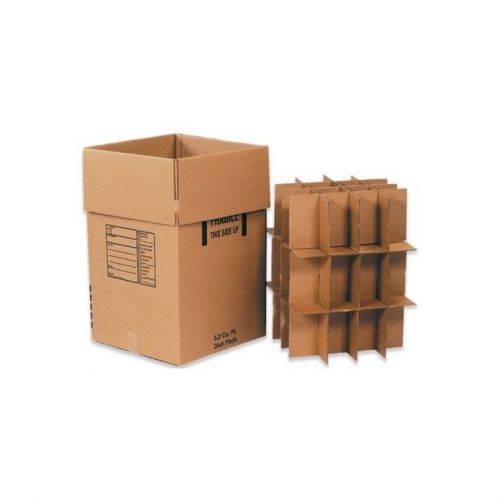 &#034;Dish Pack Boxes, 18&#034;&#034;x18&#034;&#034;x28&#034;&#034;, Kraft, 5/Bundle&#034;