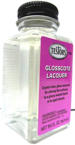 GLOSSCOTE Lacquer - Testors Liquid 1 3/4 oz. Bottle TES 1161 (Brush On)