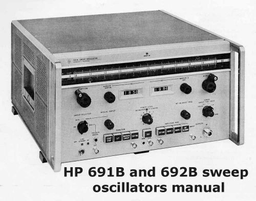 Paper instruction book for HP 691B and 692B sweep oscillators