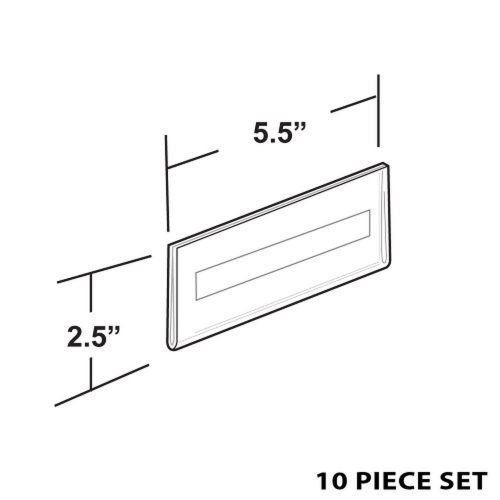 Azar 122015 5-1/2-Inch W by 2-1/2-Inch H Wall U-Frame with Adhesive Tape, Set