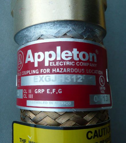 Appleton exgjh312 1&#034; x 12&#034; explosion proof flexible coupling for sale