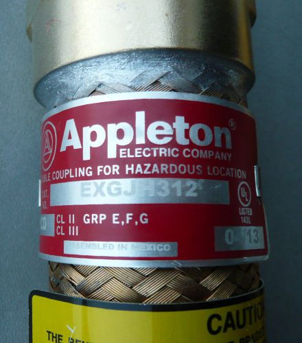 APPLETON EXGJH312 1&#034; X 12&#034; EXPLOSION PROOF FLEXIBLE COUPLING