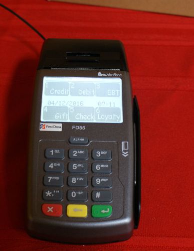 First Data Verifone FD55 Dual Com Credit Card Terminal