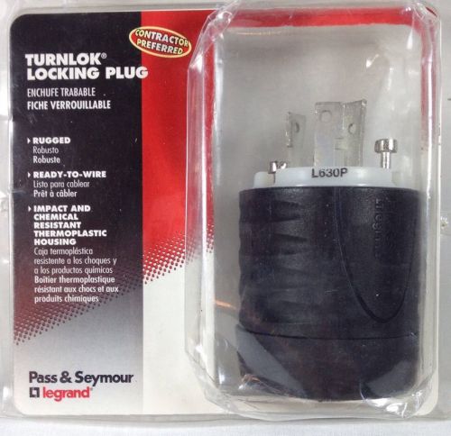 Turnlok locking plug pass seymour legrand 30a 250v l630-pccv3 new for sale