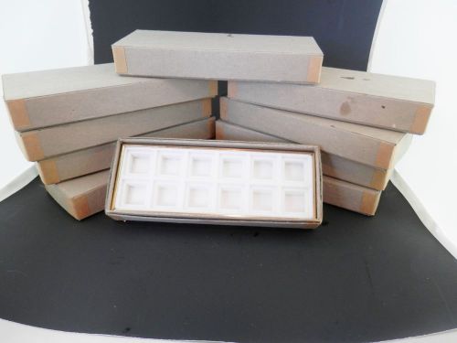 10 Boxes of 12ea. Earrings Post Display Stand for 1&#034; Cards 7&#034; Cardboard framed.