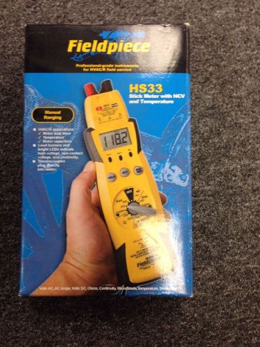 Fieldpiece HS33 Expandable Manual Ranging Stick Multimeter HVACR