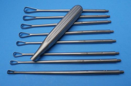 SIMS Uterine Curettes SET8pc, GYNOECOLOGY HOSPITAL Surgical Instruments.