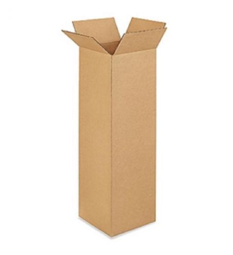 Corrugated cardboard tall shipping storage boxes 9&#034; x 9&#034; x 30&#034; (bundle of 25) for sale