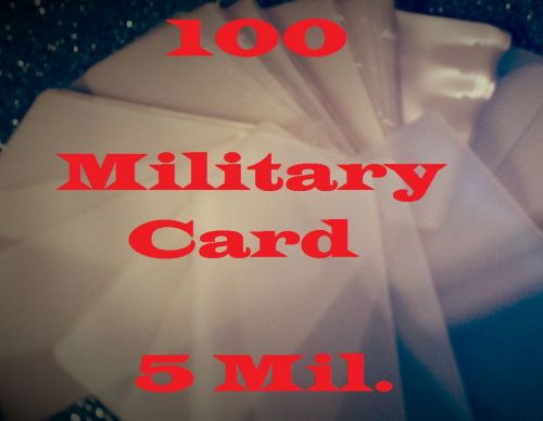 5 MIL MILITARY CARD Laminating Laminator Pouch Sheets, 2-5/8 x 3-7/8 100 PK