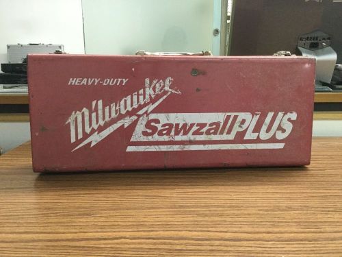 milwaukee electric sawzaw with case used