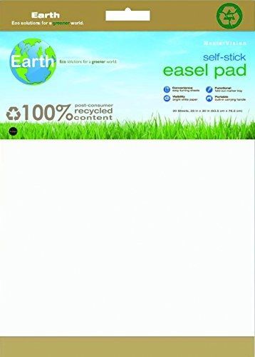 Mastervision earth self-stick easel pad, 30 x 25 inches, 30 sheets each, 2 pack, for sale