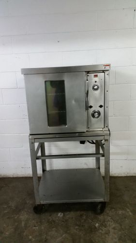 Electric 1/2 size convection oven 208 volt tested w/ stand on wheels for sale