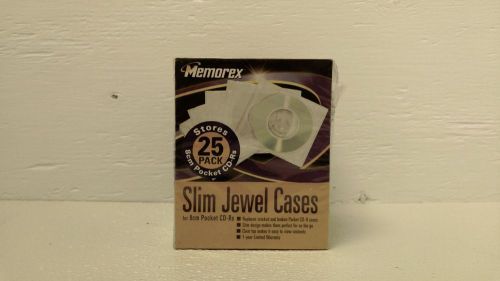 Memorex Mini CD Slim Pocket Jewel Case 8cm Clear (25-Pack) (Discontinued)