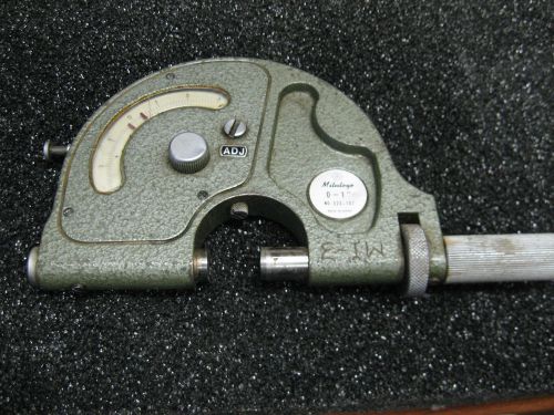 Mitutoyo-indicating  micrometer-(range 0- 1.000&#034;x 0.0001&#034;) -model 523-107- for sale
