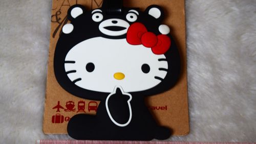 kiTki Kumamon bear Hello Kitty luggage claim tag badge logo baggage suitcase