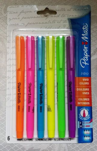 !!!NEW!!! PAPER MATE INTRO  HIGHLIGHTER VIVID COLORS fine tip chisel tip 1790043