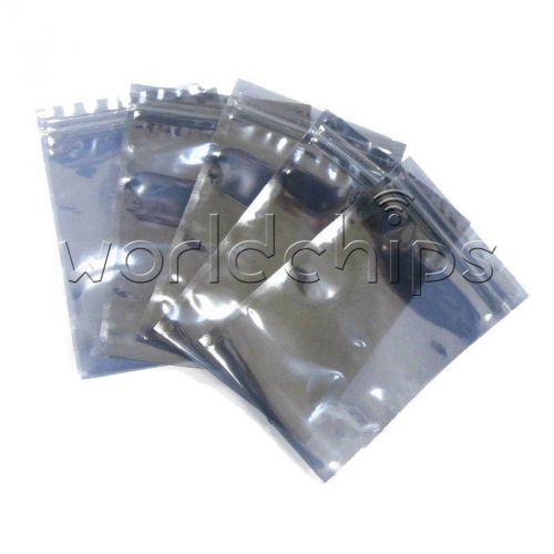10Pcs Plastic Shielding Anti Static Bags 8cmx12cm Holders Packagings Zip Lock