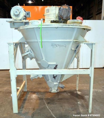 Used- Crammer Feeder, Carbon Steel. Coned hopper approximate 60&#034; diameter x 58&#034;