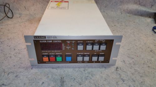 Ulvac GST-03L Ion Pump Controller Ulvion Pump Control used untested as-is