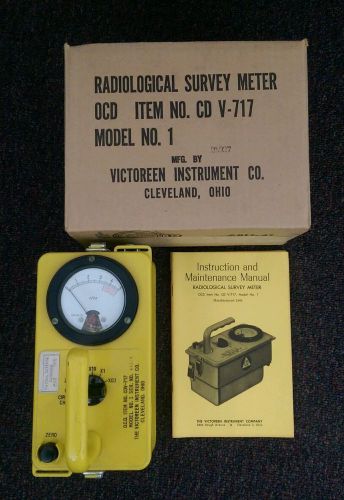 Victoreen Radiation Survey Meter  CDV-717