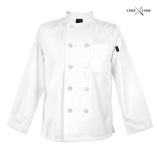 Chef Code Womens Classic Chef Coat Long Sleeve Chef Jackets CC115