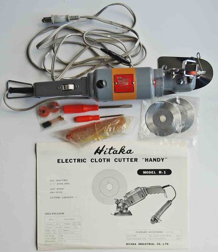Vintage HITAKA ELECTRIC CLOTH CUTTER good working condition. Cut capacity 3/4&#034;