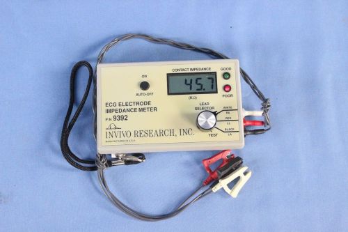 Invivo ECG Electrode Impedance Meter 9392 with Warranty