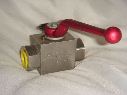 Germany stauff 1/2&#034; npt ball valve stainless 2-way,block body,hydraulics,new for sale