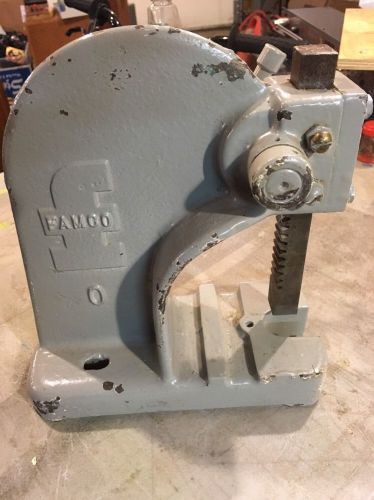 Famco model 0 arbor press 1/2 ton benchtop lever press used 005 for sale