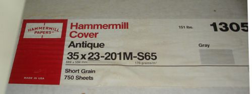 HAMMERMILL COVER ANTIQUE GRAY 750 SHEETS 151lbs. 35x23 PAPER